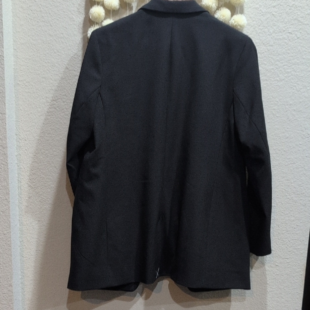 NWT Express Classic Black Supersoft Twill Suit Jacket Blazer - Large - Picture 8 of 15